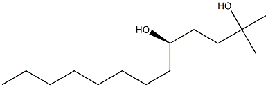 (4R)-4-Hydroxy-1,1-dimethyl-1-dodecanol Struktur