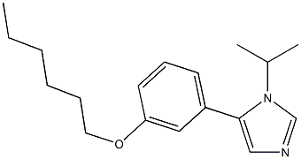 1-Isopropyl-5-[3-(hexyloxy)phenyl]-1H-imidazole Struktur