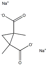 1,2-Dimethyl-1,2-cyclopropanedicarboxylic acid disodium salt Struktur