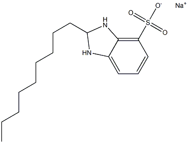 2,3-Dihydro-2-nonyl-1H-benzimidazole-4-sulfonic acid sodium salt Struktur