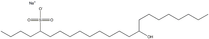 15-Hydroxytricosane-5-sulfonic acid sodium salt Struktur