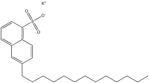 6-Tridecyl-1-naphthalenesulfonic acid potassium salt Struktur