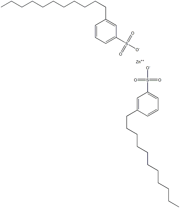 Bis(3-undecylbenzenesulfonic acid)zinc salt Struktur