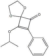 8-Isopropyloxy-7-phenyl-1,4-dioxaspiro[4.3]oct-7-en-6-one Struktur