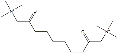 N,N,N,N',N',N'-Hexamethyl-2,9-dioxy-1,10-decanediaminium Struktur