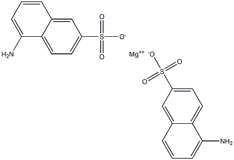 Bis(5-amino-2-naphthalenesulfonic acid)magnesium salt Struktur