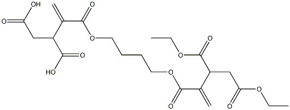 3,3'-[1,4-Butanediylbis(oxycarbonyl)]bis(3-butene-1,2-dicarboxylic acid diethyl) ester Struktur