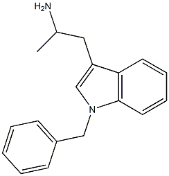 3-(2-Aminopropyl)-1-benzyl-1H-indole Struktur