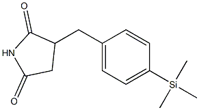 3-(4-Trimethylsilylbenzyl)pyrrolidine-2,5-dione Struktur