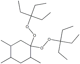 2,4,5-Trimethyl-1,1-bis(1,1-diethylpropylperoxy)cyclohexane Struktur