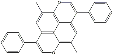 5,10-Dimethyl-3,8-diphenyl-1,6-dioxapyrene Struktur