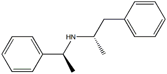 [S,(-)]-1-Methyl-2-phenyl-N-[(S)-1-phenylethyl]ethanamine Struktur