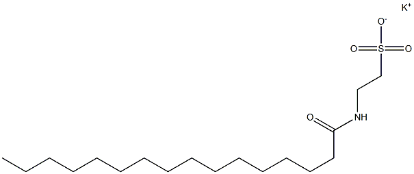 N-Hexadecanoyltaurine potassium salt Struktur