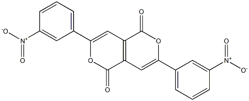 3,7-Bis(3-nitrophenyl)pyrano[4,3-c]pyran-1,5-dione Struktur