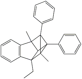 2,2a,7,7a-Tetrahydro-2a-ethyl-2,7-dimethyl-1,8-diphenyl-1,2,7-metheno-1H-cyclobut[a]indene Struktur