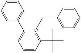 1-Benzyl-2-tert-butyl-6-phenylpyridinium Struktur