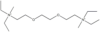 2,2'-[Ethylenebis(oxy)]bis(N,N-diethyl-N-methylethanaminium) Struktur