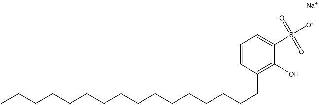 2-Hydroxy-3-hexadecylbenzenesulfonic acid sodium salt Struktur