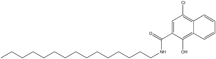 1-Hydroxy-4-chloro-N-pentadecyl-2-naphthamide Struktur