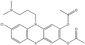 8-Chloro-10-[3-(dimethylamino)propyl]-10H-phenothiazine-2,3-diol diacetate Struktur