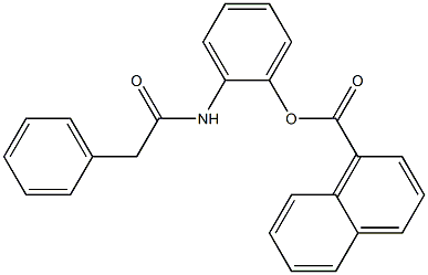 1-Naphthoic acid 2-(2-phenylacetyl)aminophenyl ester Struktur