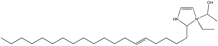 1-Ethyl-1-(1-hydroxyethyl)-2-(5-nonadecenyl)-4-imidazoline-1-ium Struktur