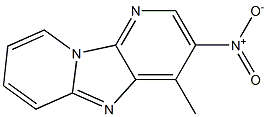 4-Methyl-3-nitrodipyrido[1,2-a:3',2'-d]imidazole Struktur