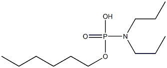 N,N-Dipropylamidophosphoric acid hydrogen hexyl ester Struktur