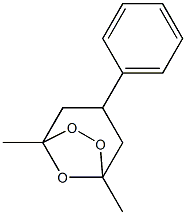 1,5-Dimethyl-3-phenyl-6,7,8-trioxabicyclo[3.2.1]octane Struktur