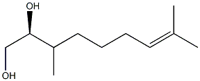 (2S)-3,8-Dimethyl-7-nonene-1,2-diol Struktur