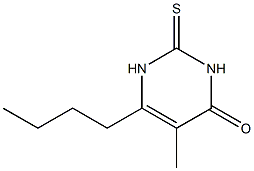 5-Methyl-6-butyl-2-thiouracil Struktur