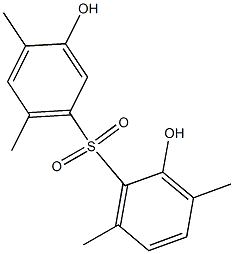 2,3'-Dihydroxy-3,4',6,6'-tetramethyl[sulfonylbisbenzene] Struktur