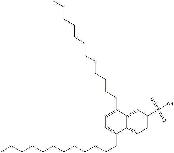 5,8-Didodecyl-2-naphthalenesulfonic acid Struktur