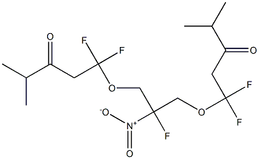 1,1'-[2-Fluoro-2-nitro-1,3-propanediylbis(oxy)]bis[1,1-difluoro-4-methyl-3-pentanone] Struktur