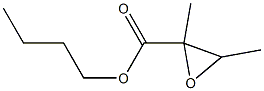 2,3-Dimethyloxirane-2-carboxylic acid butyl ester Struktur