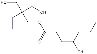 4-Hydroxyheptanoic acid 2,2-bis(hydroxymethyl)butyl ester Struktur