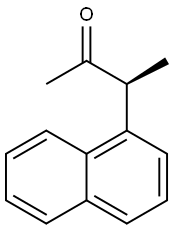 [S,(+)]-3-(1-Naphtyl)-2-butanone Struktur