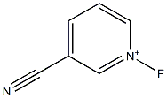 1-Fluoro-3-cyanopyridinium Struktur