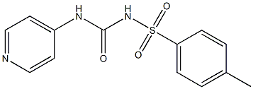 1-(4-Methylphenylsulfonyl)-3-(4-pyridinyl)urea Struktur