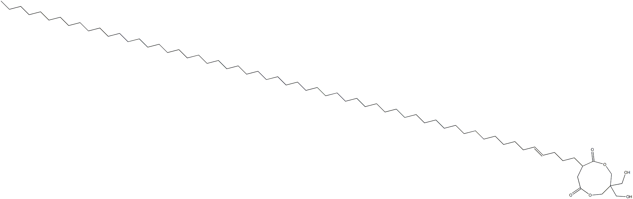 3,3-Bis(hydroxymethyl)-8-(4-nonapentacontenyl)-1,5-dioxacyclononane-6,9-dione Struktur