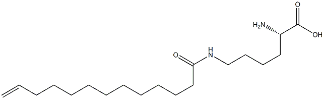 N6-(12-Tridecenoyl)lysine Struktur