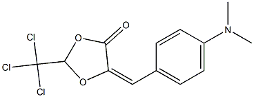 (5E)-2-(Trichloromethyl)-5-[4-(dimethylamino)benzylidene]-1,3-dioxolan-4-one Struktur