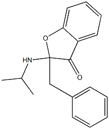 2-Benzyl-2-isopropylaminobenzofuran-3(2H)-one Struktur