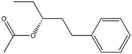 [R,(+)]-1-Phenyl-3-pentanol acetate Struktur