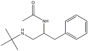 3-Phenyl-N-(1,1-dimethylethyl)-2-(acetylamino)-1-propanamine Struktur