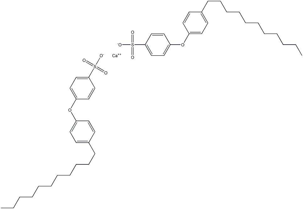 Bis[4-(4-undecylphenoxy)benzenesulfonic acid]calcium salt Struktur