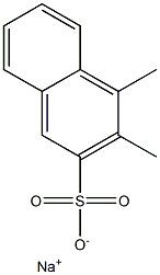 3,4-Dimethyl-2-naphthalenesulfonic acid sodium salt Struktur