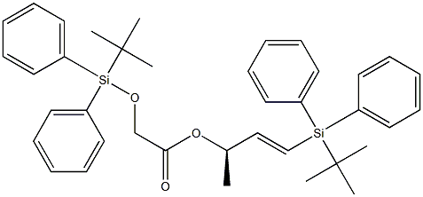 [[Diphenyl(tert-butyl)silyl]oxy]acetic acid (E,R)-1-[diphenyl(tert-butyl)silyl]-1-buten-3-yl ester Struktur