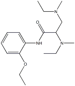 N-(2-Ethoxyphenyl)-2,3-bis[ethyl(methyl)amino]propionamide Struktur