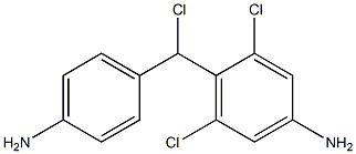 (4-Aminophenyl)(2,6-dichloro-4-aminophenyl)chloromethane Struktur